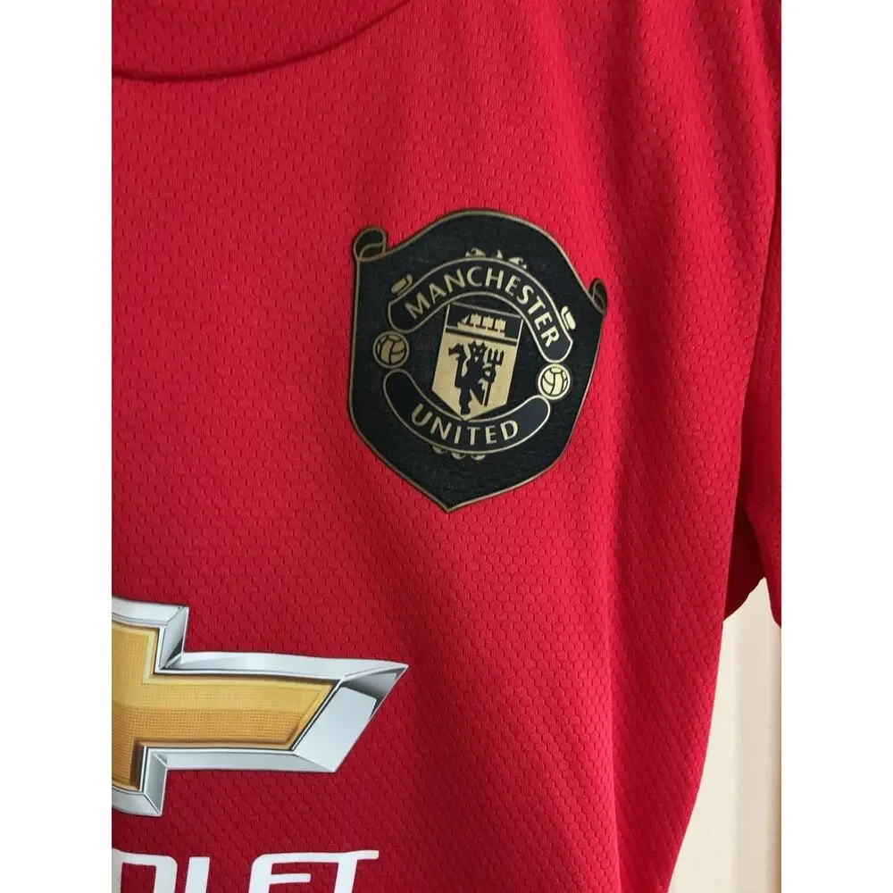 Manchester United 1999 RASHFORD #10 Home football Adidas Sz L Kids soccer jersey